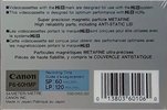 Video8, Hi8, Digital8 Canon Metal-P 60 "Hi8 E6-60HMP" Type IV Metal 1990 North America