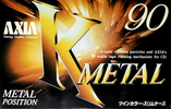 Compact Cassette AXIA K Metal 90 "KMB 90" Type IV Metal 1995 Japan