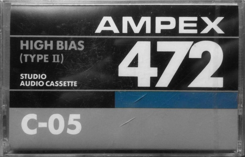 Compact Cassette Ampex 472 5 Type II Chrome 1985 USA