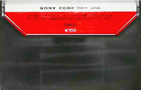 Compact Cassette Sony 60 Type I Normal 1970 Japan