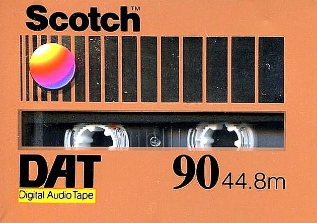 Digital Audio Tape Scotch 90 Type IV Metal 1988 North America