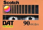 Digital Audio Tape Scotch 90 Type IV Metal 1988 North America