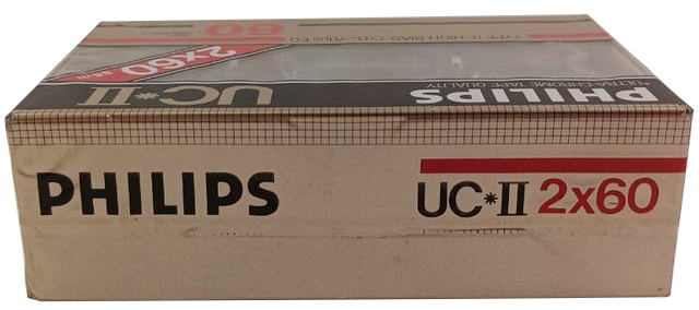 2 pack Philips UC II 60 Type II Chrome 1984 Europe