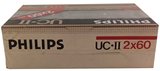 2 pack Philips UC II 60 Type II Chrome 1984 Europe