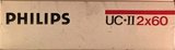 2 pack Philips UC II 60 Type II Chrome 1984 Europe