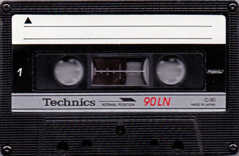 Compact Cassette Technics LN 90 "RT-90LN" Type I Normal 1985 Europe