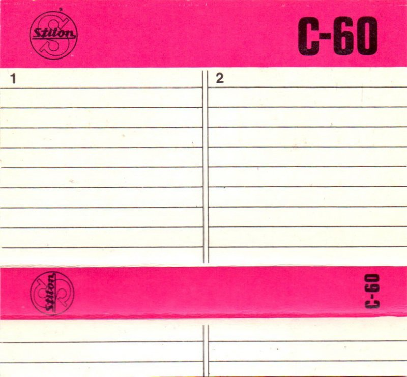 Compact Cassette Stilon 60 Type I Normal Poland