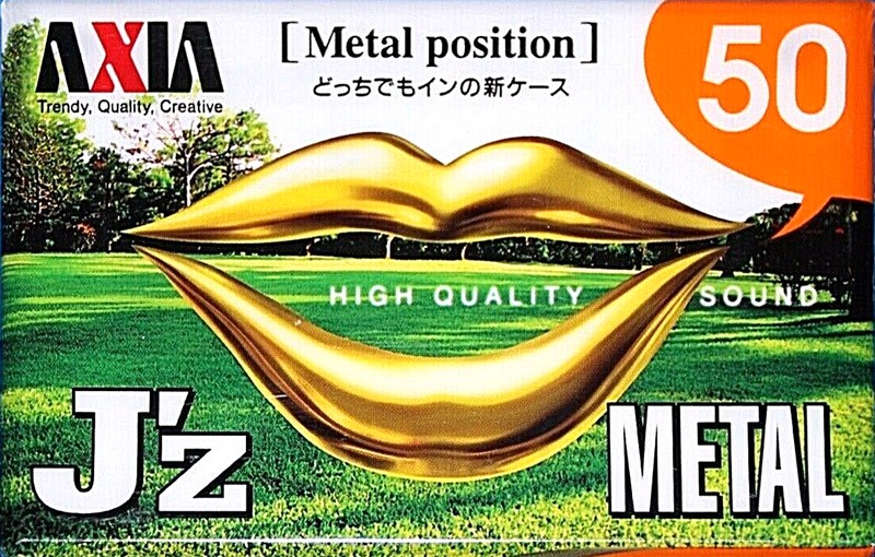 Compact Cassette AXIA J`z Metal 50 "JZMG 50" Type IV Metal 1997 Japan