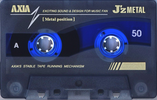 Compact Cassette AXIA J`z Metal 50 "JZMG 50" Type IV Metal 1997 Japan