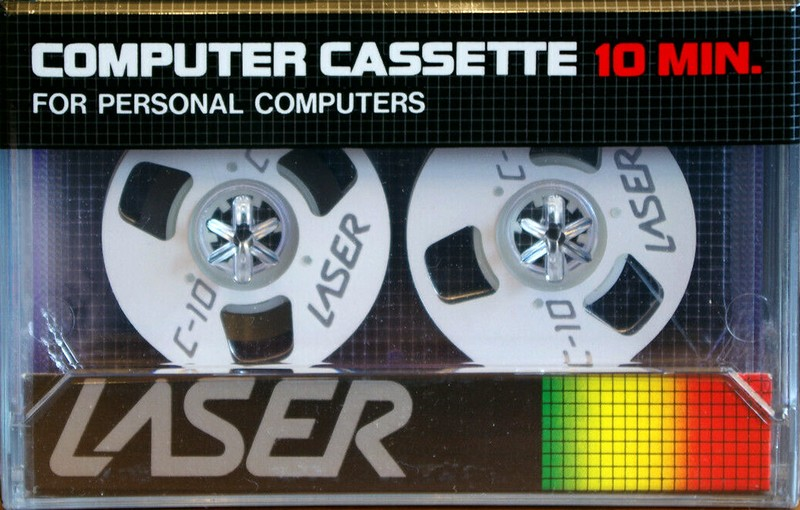 Compact Cassette Laser 10 "C-10" Computer Cassette 1983 USA