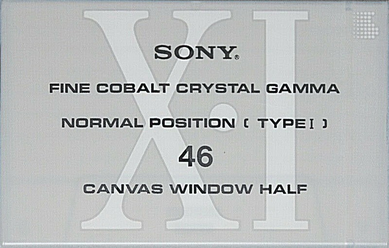 Compact Cassette Sony XI 46 Type I Normal 1991 Japan