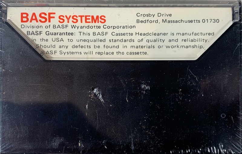Compact Cassette BASF Cleaning Cassette 1975 USA
