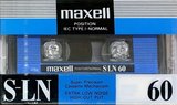 Compact Cassette Maxell S-LN 60 Type I Normal 1992 Europe