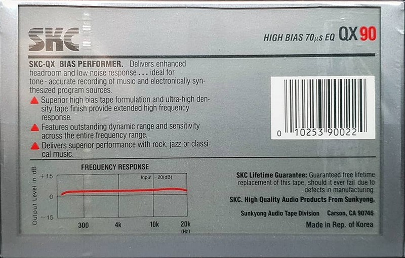 Compact Cassette: Sunkyong Magnetic Limited (SKM) SKC - QX 90