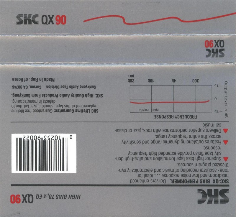 Compact Cassette: Sunkyong Magnetic Limited (SKM) SKC - QX 90