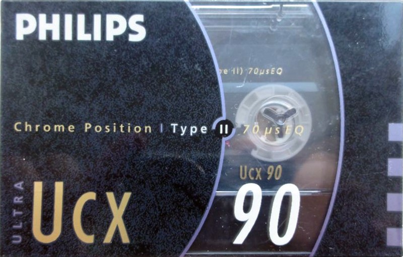 Compact Cassette Philips UCX 90 Type II Chrome 1990 Europe
