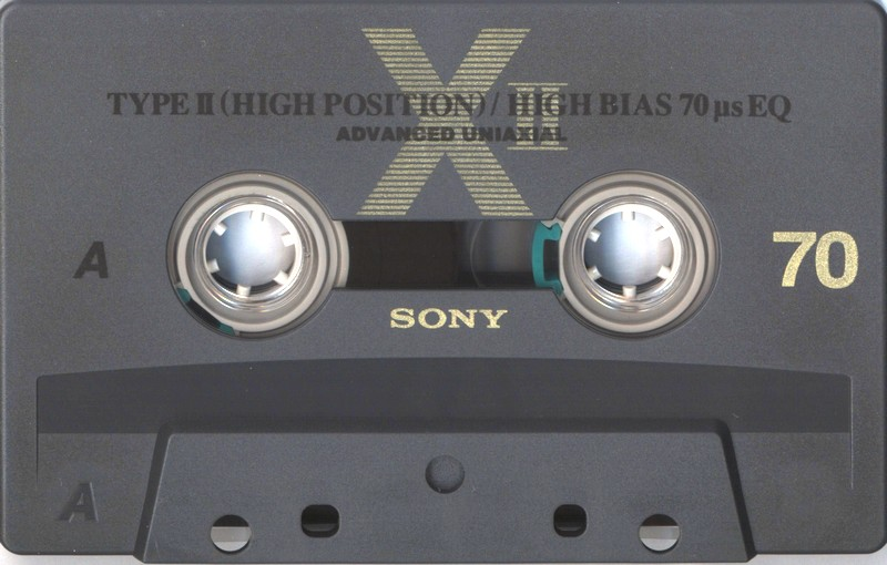 Compact Cassette Sony XII 70 "C-70X2B" Type II Chrome 1994 Japan