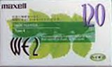 Compact Cassette Maxell WE 120 "WE2-120" Type II Chrome 1999 Japan