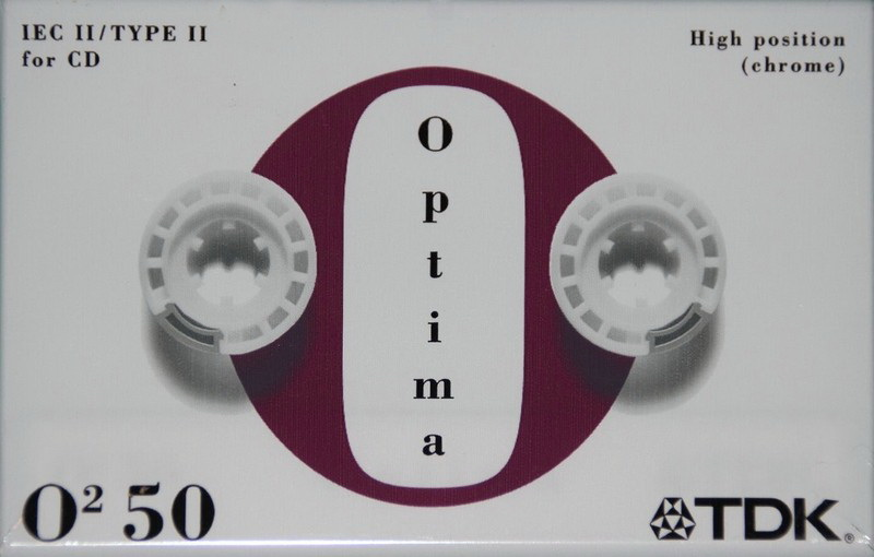 Compact Cassette TDK Optima 50 "O2" Type II Chrome 1997 Europe