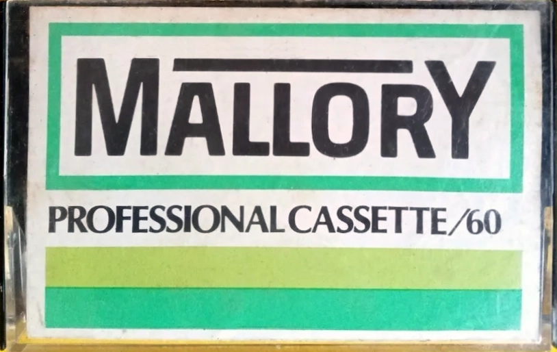 Compact Cassette Mallory 60 "Black" Type I Normal 1982 Latin America
