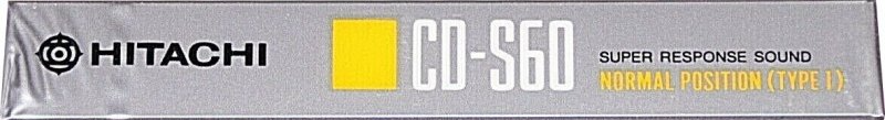 Compact Cassette Hitachi CD-S 60 Type I Normal 1988 Japan