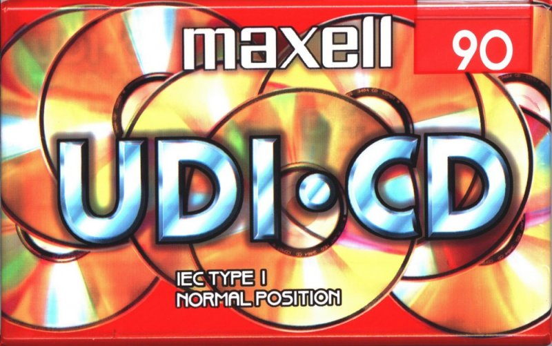 Compact Cassette Maxell UDI-CD 90 Type I Normal 1998 Europe
