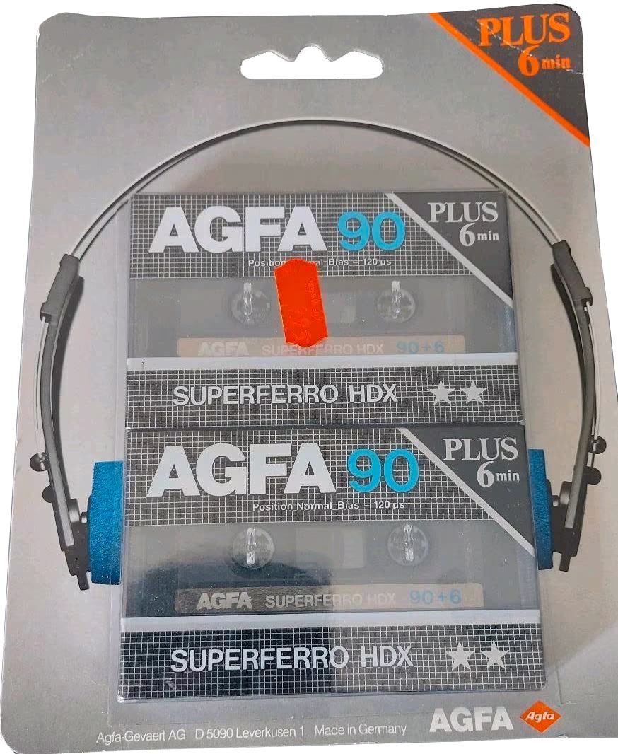 Blister AGFA Superferro HDX 90+6 Type I Normal 1985 Europe