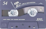 Compact Cassette AXIA J`z 2 54 "JZ2F 54" Type II Chrome 1996 Japan