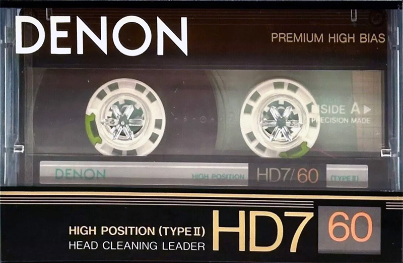 Compact Cassette Denon HD7 60 Type II Chrome 1987 Europe, USA