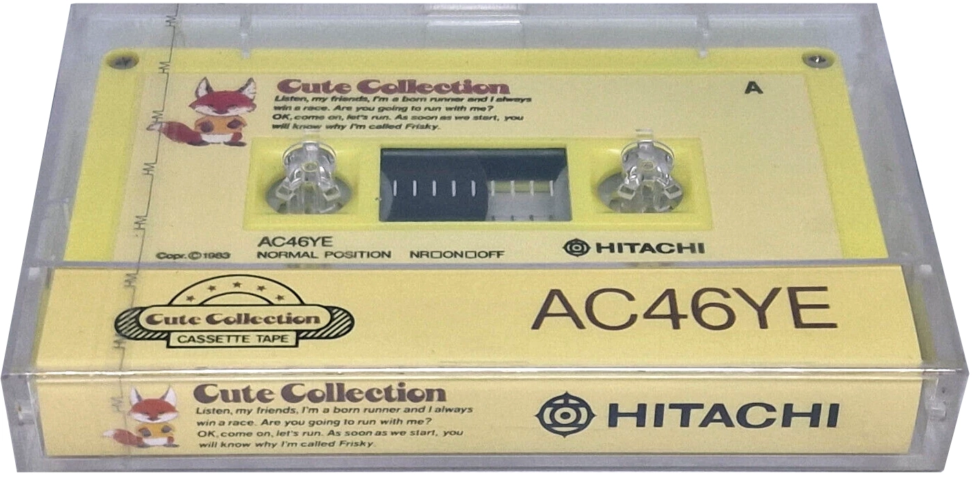 Compact Cassette Hitachi Cute Collection 46 "AC46YE" Type I Normal 1983 Japan