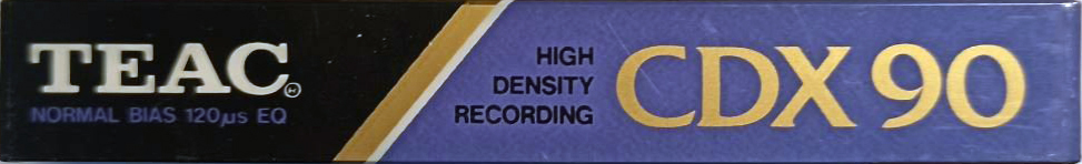 Compact Cassette Teac CDX 90 Type I Normal 1990 Europe