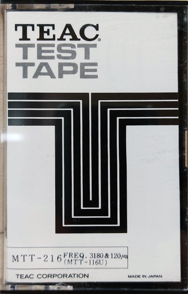 Compact Cassette Teac MTT "216 (MTT-116U)" Test Cassette Japan