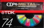 Compact Cassette TDK CDing Metal 74 "CDING4-74EB" Type IV Metal 1997 Europe