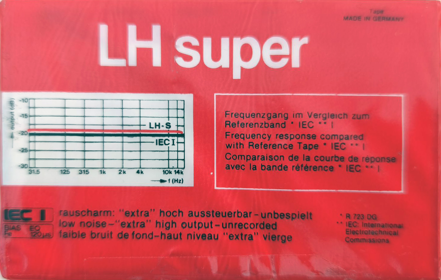 Compact Cassette No Name 60 "LH Super" Type I Normal Unknown Country