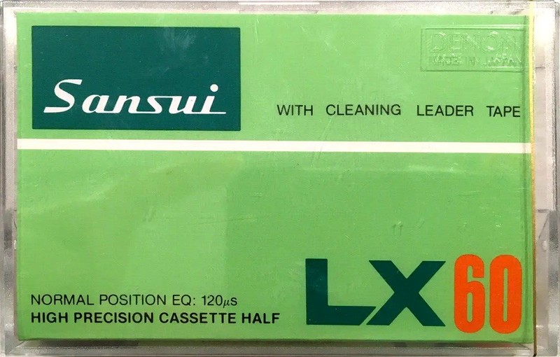 Compact Cassette Sansui 60 "LX" Type I Normal Worldwide