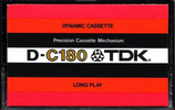 Compact Cassette TDK D 180 Type I Normal 1975 Europe, USA
