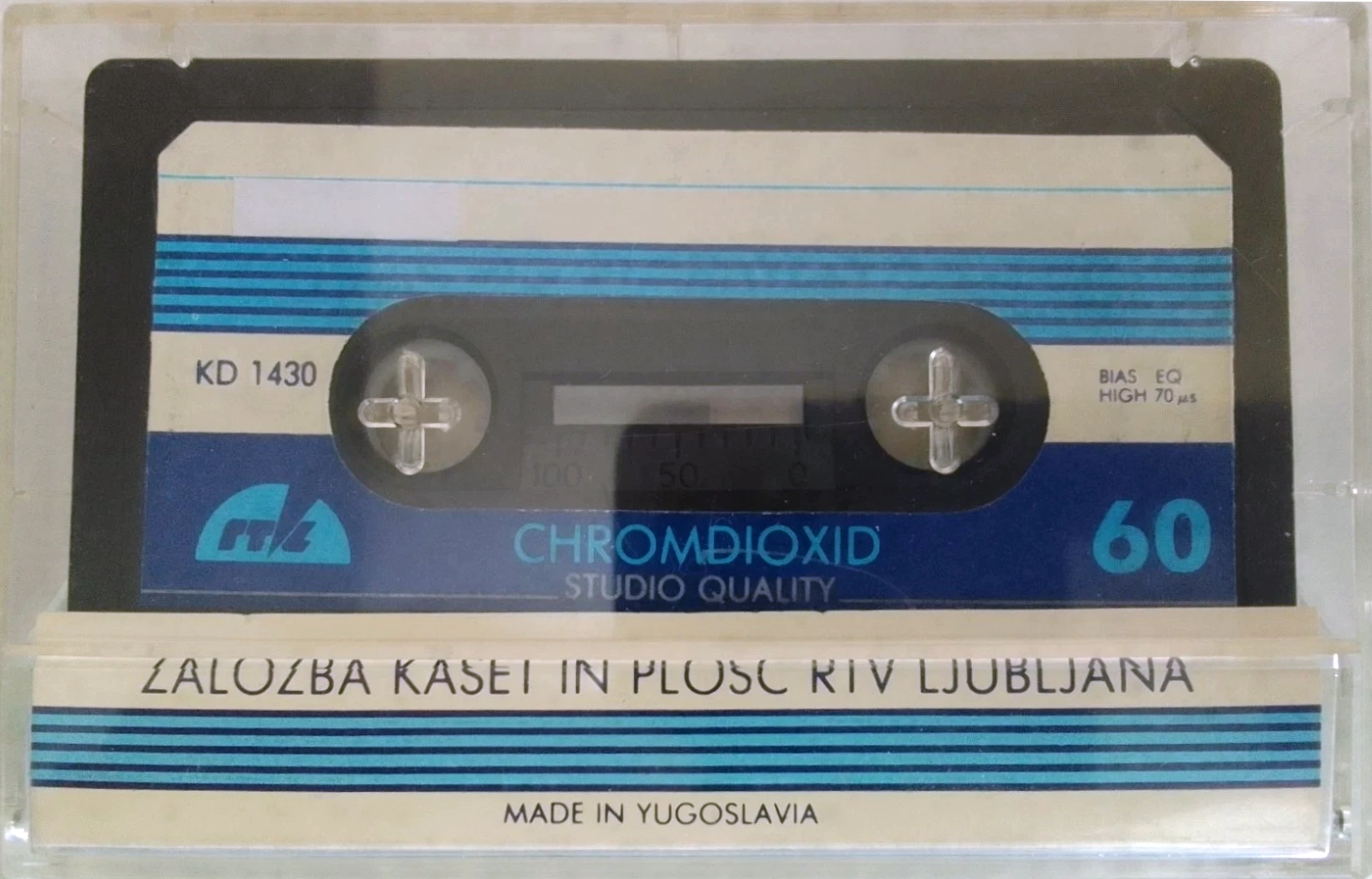 Compact Cassette RTL 60 Type II Chrome Yugoslavia