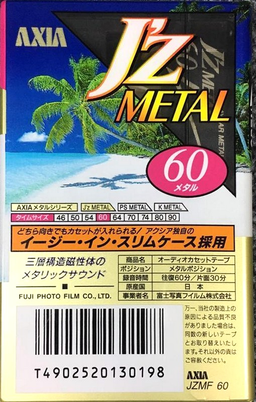 Compact Cassette: FUJI AXIA - J`z Metal 60