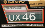 Compact Cassette Sanyo UX 46 Type IV Metal 1986 Japan