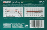 Compact Cassette BASF Pro I Super 90 Type I Normal 1982 USA