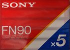 5 pack Sony FN 90 Type I Normal 1985 Europe
