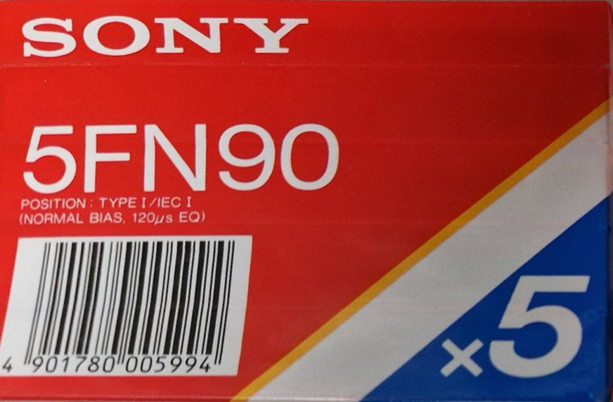 5 pack Sony FN 90 Type I Normal 1985 Europe