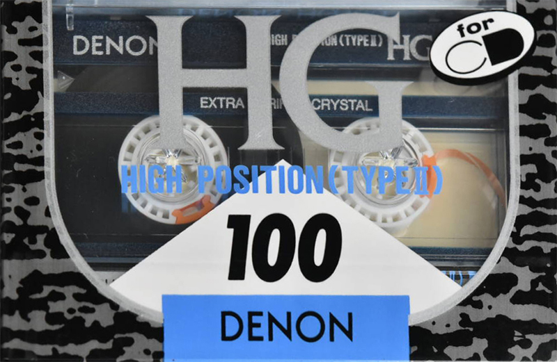 Compact Cassette Denon HG 100 Type II Chrome 1990 Japan