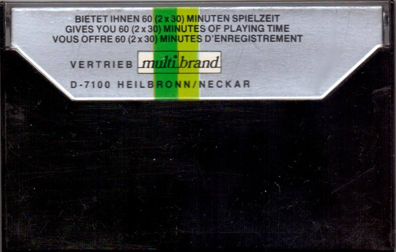 Compact Cassette Silver Sound 60 "Multibrand" Type II Chrome 1977 Europe