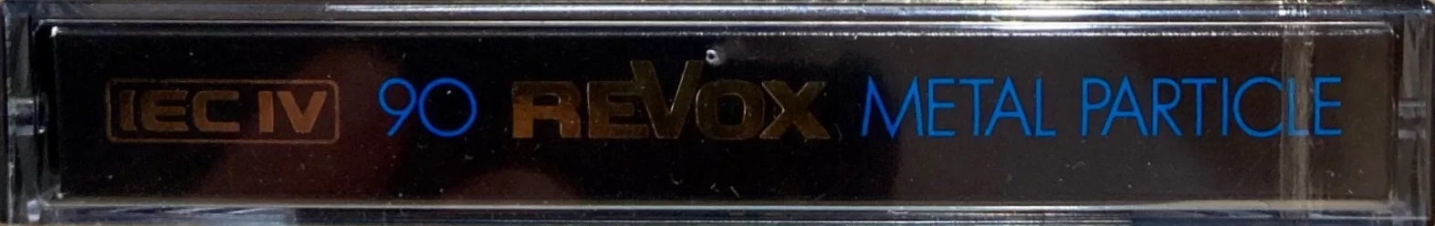 Compact Cassette Revox 90 "Metal Particle" Type IV Metal 1984 Europe