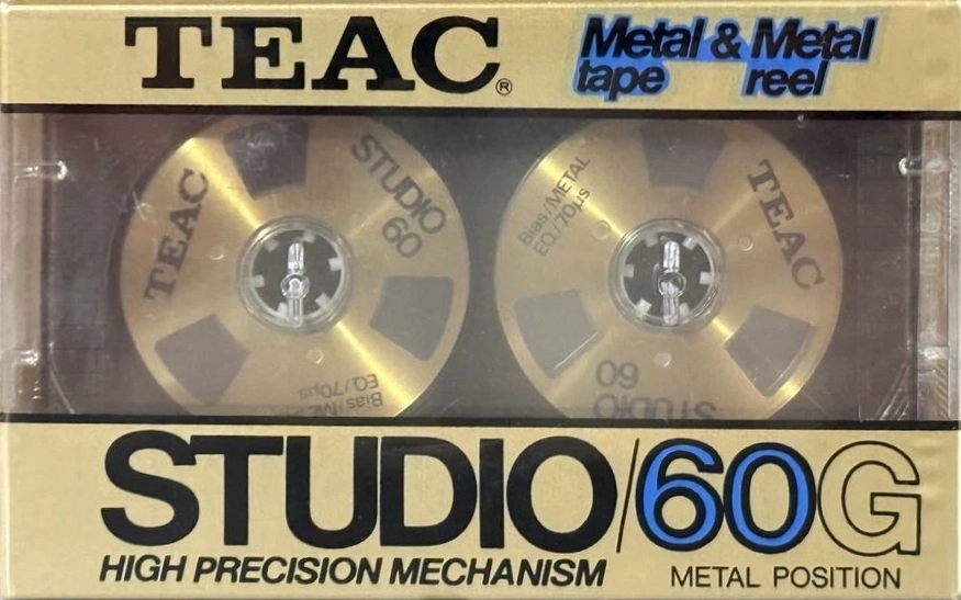 Compact Cassette Teac STUDIO 60 "/60G" Type IV Metal 1984 Japan