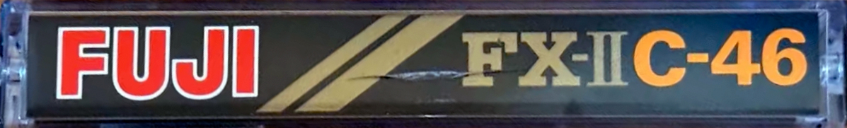 Compact Cassette Fuji FX-II 46 "Demonstration Tape" Type II Chrome 1977 Europe, North America