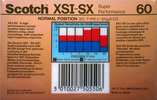 Compact Cassette Scotch XS I-SX 60 Type I Normal 1990 Europe