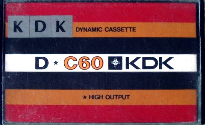 Compact Cassette KDK D 60 Type I Normal 1977 Worldwide