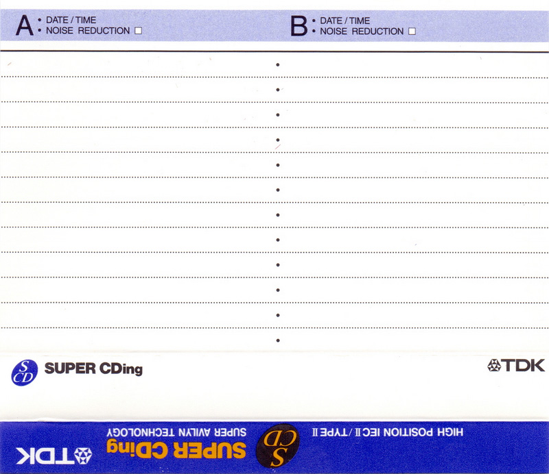 3 pack TDK Super CDing 90 "SCD-90EA3" Type II Chrome 1994 Europe